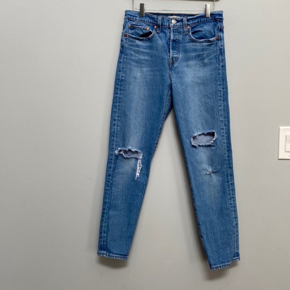 ❗️SOLD❗️Levi’s Wedgie Distressed Premium Icon Jeans Size 27 - Picture 3 of 14